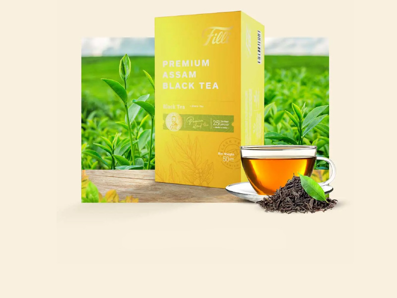 FiLLi Cafe Premium Assam Black Tea Bags - FiLLi Zafran Tea Powder