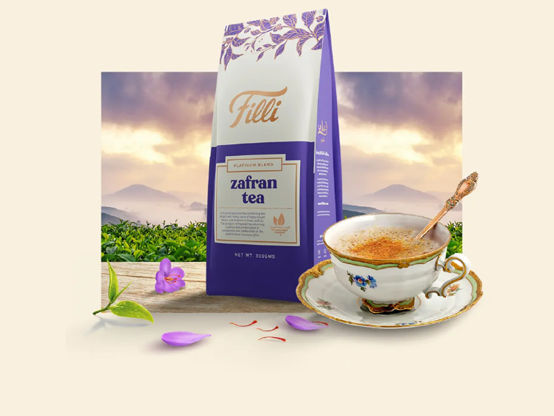 FiLLi Cafe Zafran Chai 300 Grams - FiLLi Zafran Tea Powder