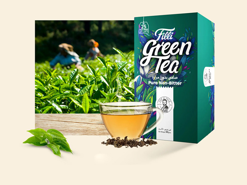 FiLLi Cafe Green Tea Bags - FiLLi Zafran Tea Powder