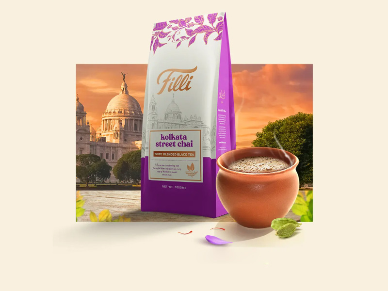 FiLLi Cafe Kolkata Street Chai 300 Grams - FiLLi Zafran Tea Powder