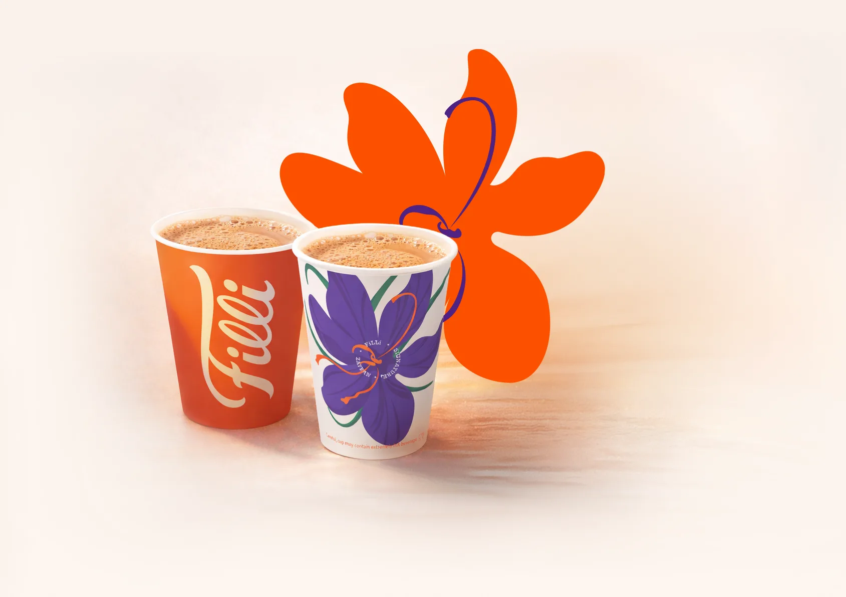 FiLLi Zafran Chai — Signature Saffron Cups with Crocus Flower