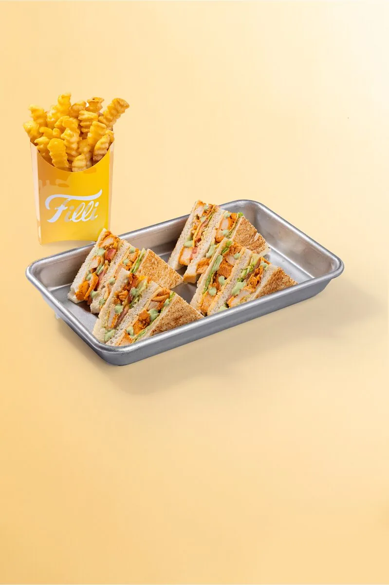 Dynamite Club Sandwich (Chicken) - FiLLi Cafe