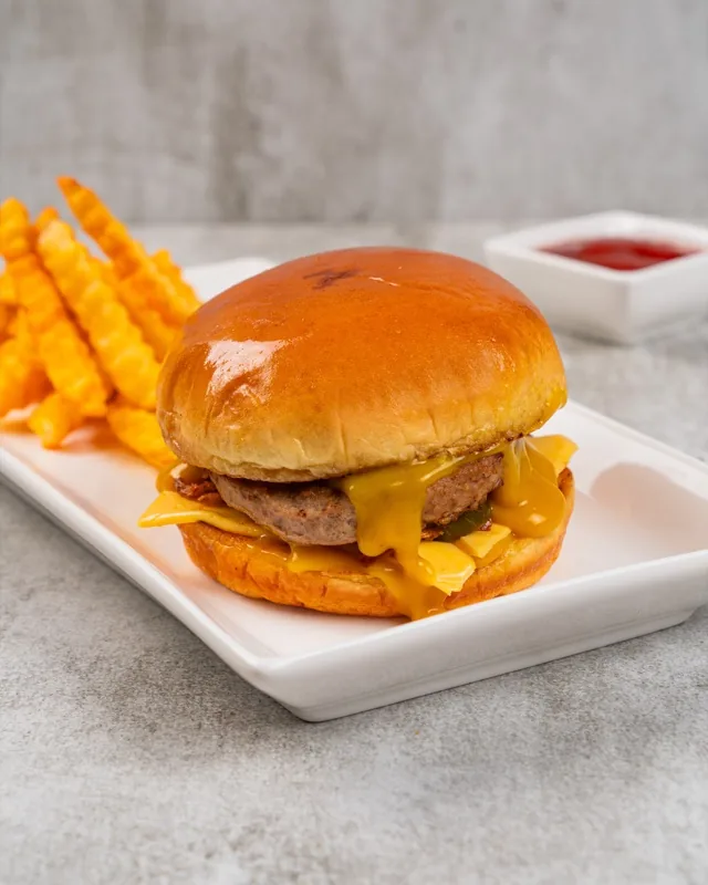 Old Fashioned Beef Bun (with fries) - FiLLi Cafe